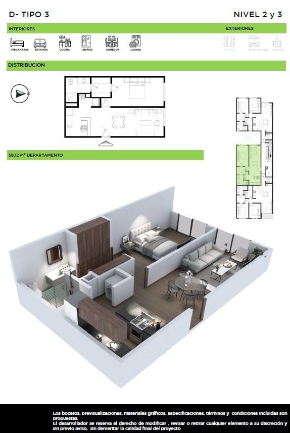 Obrero Mundial, 4, Casa del Obrero Mundial, Narvarte Poniente, 03020 con 1 Recámaras, 1 Baños, 58.12 Metros Cuadrados y 1 Puestos de Estacionamiento Obrero Mundial, 4, Casa del Obrero Mundial, Narvarte Poniente, 03020 con 1 Recámaras, 1 Baños, 58.12 Metros Cuadrados y 1 Puestos de Estacionamiento
